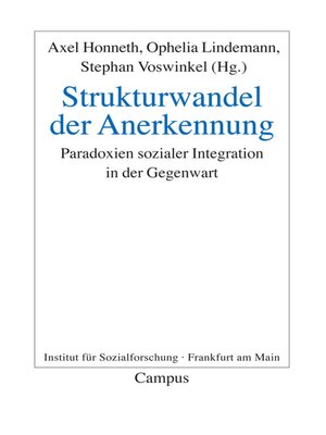 cover image of Strukturwandel der Anerkennung